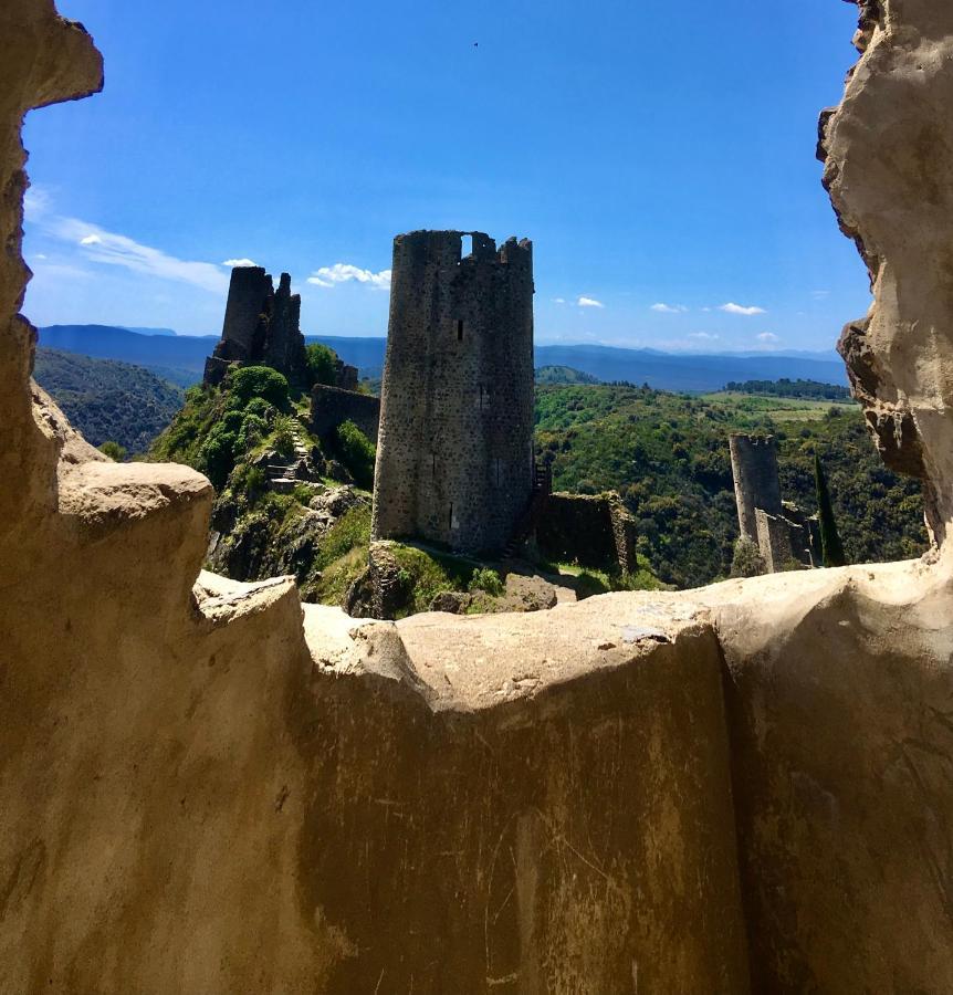 4 Star Cabaret Lastours 4 Chateaux Amazing Cathar Landmark Private Luxury 4 Star Air Conditioned Terrasse With Views 外观 照片